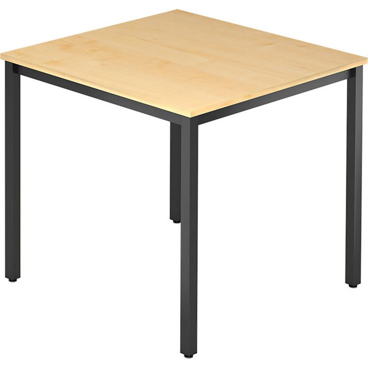 Table de réunion moderne à piétement noir Sybille