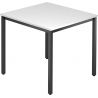 Table de réunion moderne à piétement noir Sybille