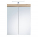 Armoire de toilette moderne coloris ch&ecirc;ne Nataelle