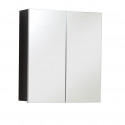Armoire de toilette moderne argent fum&eacute; Loreline