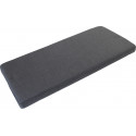Coussin d'assise pour banc &agrave; chaussures 95 cm en tissu anthracite Herv&eacute;