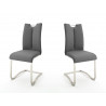 Chaise de salle à manger design en PU (lot de 2) Clarisse