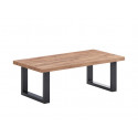 Table basse style industrielle ch&ecirc;ne/noir Esteline