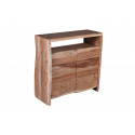 Meuble de rangement 90 cm style nature en acacia massif Azal&eacute;e
