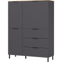 Buffet haut moderne 3 portes/3 tiroirs Arizona
