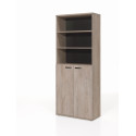 Armoire combin&eacute;e de bureau contemporaine ch&ecirc;ne clair Othello
