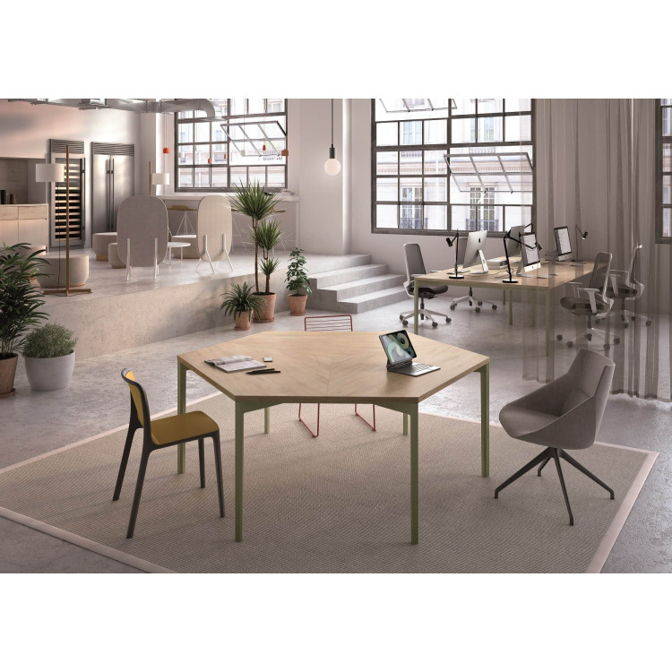 Bureau bench îlot 3 places Elche