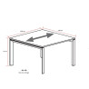 Table de réunion double contemporaine 300 cm Regis