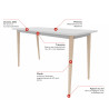 Table haute de réunion moderne Yuri