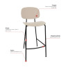 Tabouret de restauration en polypropylène Aria