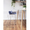 Lot de 4 tabourets pieds métal Cador
