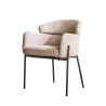 Lot de 2 fauteuils modernes en tissu bouclé Mayanne