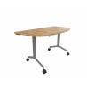 Table demi-lune mobile abattante Fenix