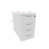 Caisson de rangement hauteur bureau Cosito