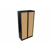 Armoire métallique bicolore à rideaux Mendi