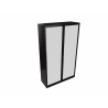 Armoire métallique bicolore à rideaux Mendi