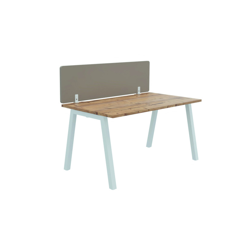 Panneau de s&eacute;paration frontal m&eacute;lamin&eacute; pour bureau individuel Domino