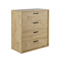 Commode adulte contemporaine ch&ecirc;ne clair Mikaela
