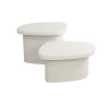 Lot de 2 tables basses 57 cm en composite de marbre Stuc