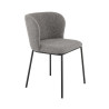 Chaises de restaurant en tissu Miranda (lot de 2)
