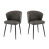 Chaises de brasserie en simili Mickaela (lot de 2)