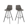 Tabourets de bistrot en simili Jacky (lot de 2)