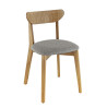 Chaises de bistrot hêtre et tissu Katarina (lot de 2)