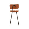 Tabouret de brasserie en simili H65 Maurine (lot de 2)