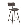 Tabouret de brasserie en simili H65 Maurine (lot de 2)