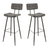 Tabouret de brasserie en simili H79 Maurine (lot de 2)