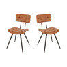 Chaise de brasserie en simili Maurine (lot de 2)
