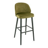 Tabouret de bistrot en velours Olga
