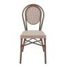Chaise de bistrot empilable pour terrasse en textilène Paty
