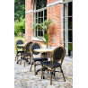 Plateau stratifié avec cerclage Ø 60cm pour table de terrasse Wilfried