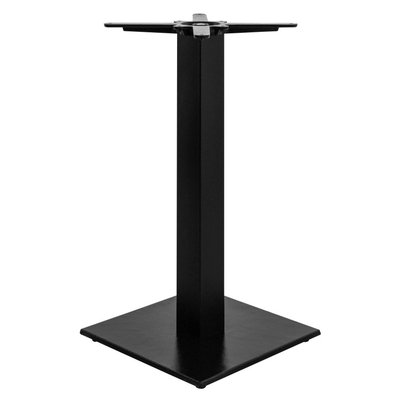 Pied de table de terrasse 40x40 en m&eacute;tal noir Pablo
