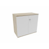 Armoire de bureau portes battantes H 74 cm Proline