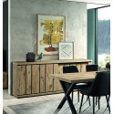 Buffet/bahut contemporain 232 cm ch&ecirc;ne canyon Stephie