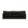 Meuble TV moderne 155 cm chêne noir Valeria