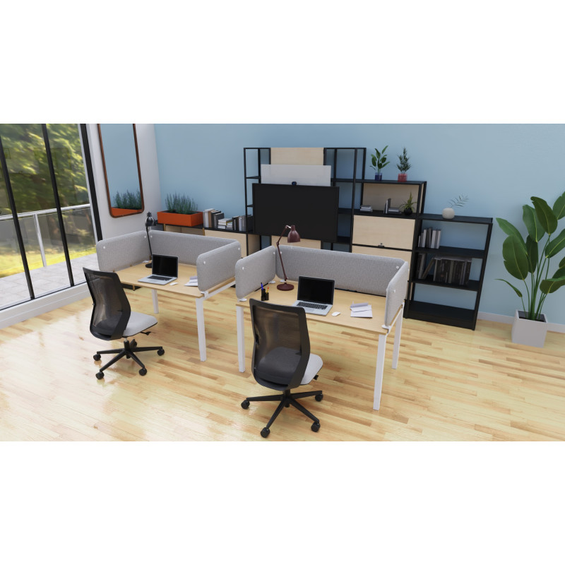Panneau de s&eacute;paration de bureau acoustique en tissu punaisable Moody
