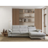 Canapé d'angle convertible en tissu Marco