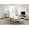 Table basse moderne rectangulaire chêne sable Madera