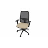 Fauteuil de bureau coque noir en tissu Moovie