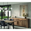 Buffet/bahut contemporain 220 cm ch&ecirc;ne canyon Santana