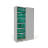 Armoire à rideaux métallique monobloc H 220 cm Niger