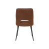 Chaise de salle à manger moderne en tissu Soriane (lot de 2)