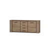 Buffet/bahut contemporain 220 cm chêne français Barbara