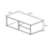 Table basse contemporaine avec rangement chêne français Barbara