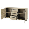 Buffet/bahut contemporain 185 cm chêne arizona Rocco