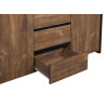 Buffet/bahut contemporain 225 cm coloris mango Silvia