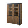 Vaisselier/argentier contemporain coloris mango Silvia